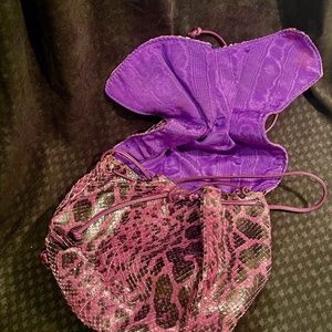 Vintage Embossed Snakeskin Carlos Falchi Bag